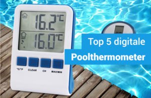 NIDONE Wassertemperatur-Thermometer Schwimmbad-Thermometer mit Schnur bruchsicher für Außen-Innen-Pool-Thermometer 